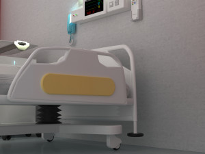 Hospital Room Interior 8K 3D Model