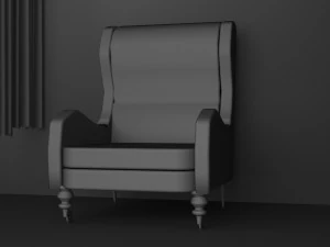Hospital Room Interior 3D Model