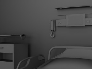 Hospital Room Interior 8K 3D Model
