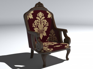 Classic Armchair 8K 3D Model