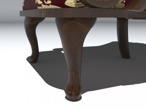Classic Armchair 8K 3D Model