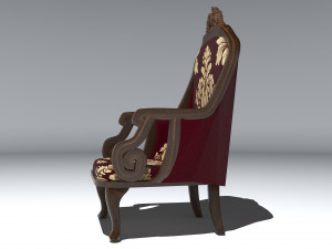 Classic Armchair 8K 3D Model
