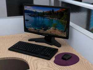 Quad Workstation 8K 3D Model