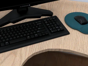 Quad Workstation 8K 3D Model