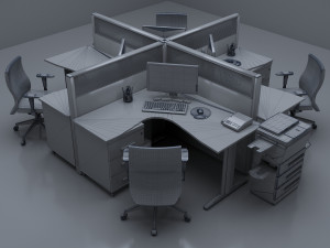 Quad Workstation 8K Modèle 3D