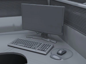 Quad Workstation 8K 3D Model