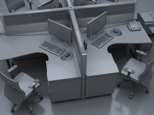 Quad Workstation 8K Modèle 3D