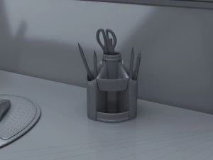 Quad Workstation 8K 3D Model