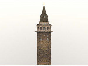 Galata Tower 8K 3Dモデル