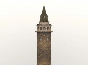 Galata Tower 3D Model