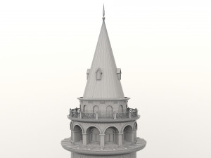 Galata Tower 8K 3Dモデル