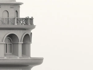 Galata Tower 3D Model