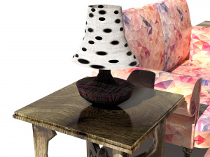 Vivid Living Room Set 8K Modèle 3D