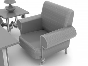 Vivid Living Room Set 8K Modèle 3D