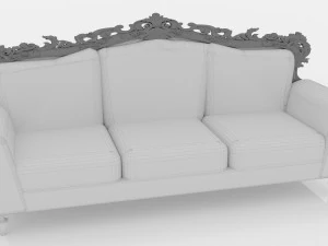Sofa Retro 3D Model