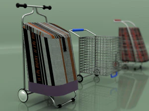 Alışveriş Sepetleri 8K 3D Model