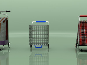 Shoping Carts 8K 3D 모델