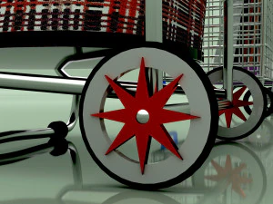 쇼핑 카트 8K 3D 모델