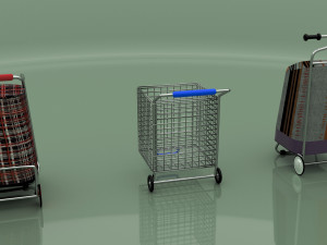 Shoping Carts 8K 3D 모델