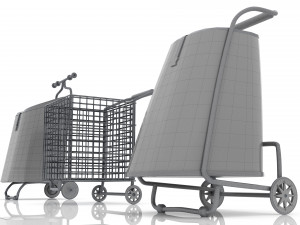 Shoping Carts 8K 3D 모델