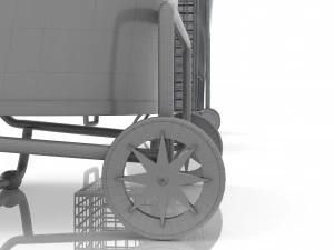 쇼핑 카트 8K 3D 모델