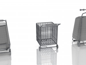 Shoping Carts 8K 3D 모델