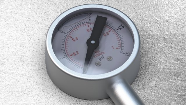 Water Pressure Gauge 4K 3D मॉडल .c4d .max .obj .3ds .fbx .stl .blend 