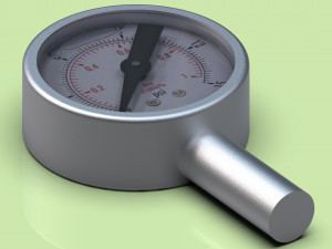 Water Pressure Gauge 4K 3D मॉडल