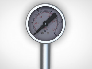 Water Pressure Gauge 4K 3D मॉडल