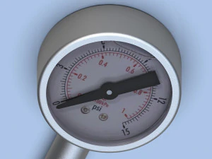Water Pressure Gauge 4K 3D Model
