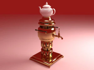 Brass Samovar 3D Model