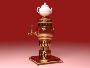 Brass Samovar Modèle 3D