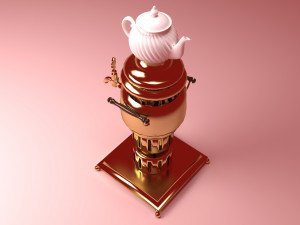 Brass Samovar Modèle 3D
