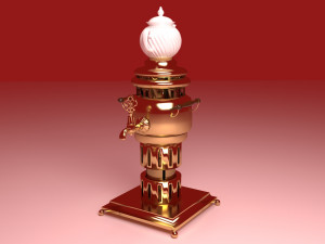 Brass Samovar Modèle 3D