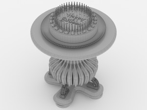 Birthday Cake 8K 3D Model