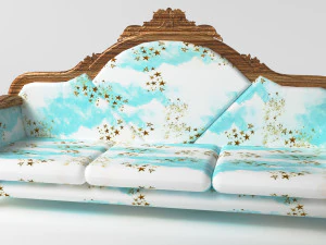 Sofa Blue Sky 8K 3D Model
