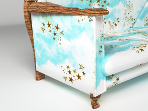 Sofa Blue Sky 8K 3D 模型