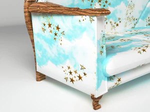 Sofa Blue Sky 8K 3D Model