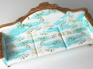 Sofa Blue Sky 8K 3D Model