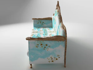 Sofa Blue Sky 8K 3D Model