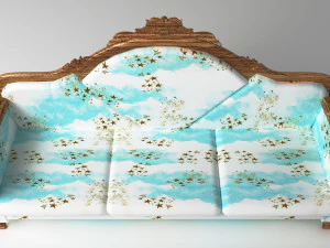 Sofa Blue Sky 8K 3D Model