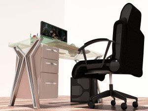 Gaming Setup 8K 3D Model