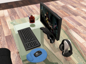 Gaming Setup 8K 3D Model