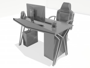 Gaming Setup 8K 3D Model