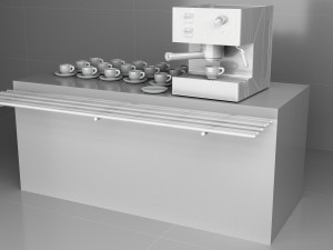 Coffee Unit 8K 3D Model
