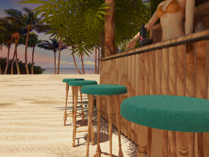 Beach Bar 8K 3Dモデル