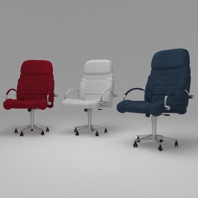 Office Chairs 8K 3D Model .c4d .max .obj .3ds .fbx .stl .blend 