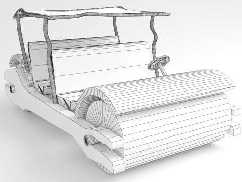 Stone Age Car 4K Modelo 3D