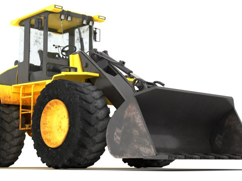Wheel Loader 4K Model 3D