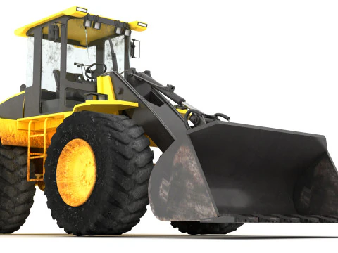 Wheel Loader 3D Model